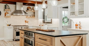 Kitchen remodel by Cabinet Creations in Oakland County with white cabinets