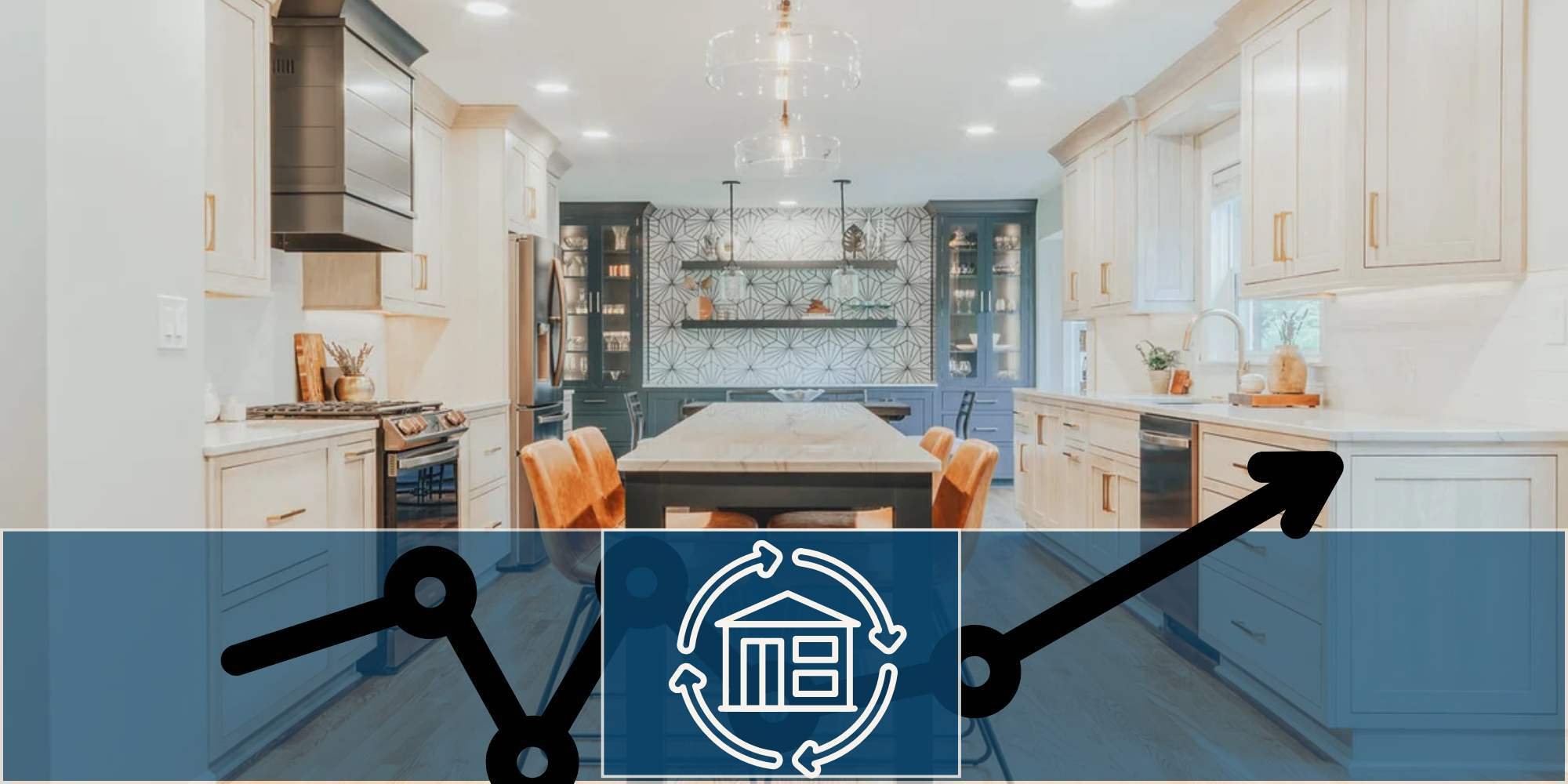 An updated kitchen remodeled by Cabinet Creations in Oakland County