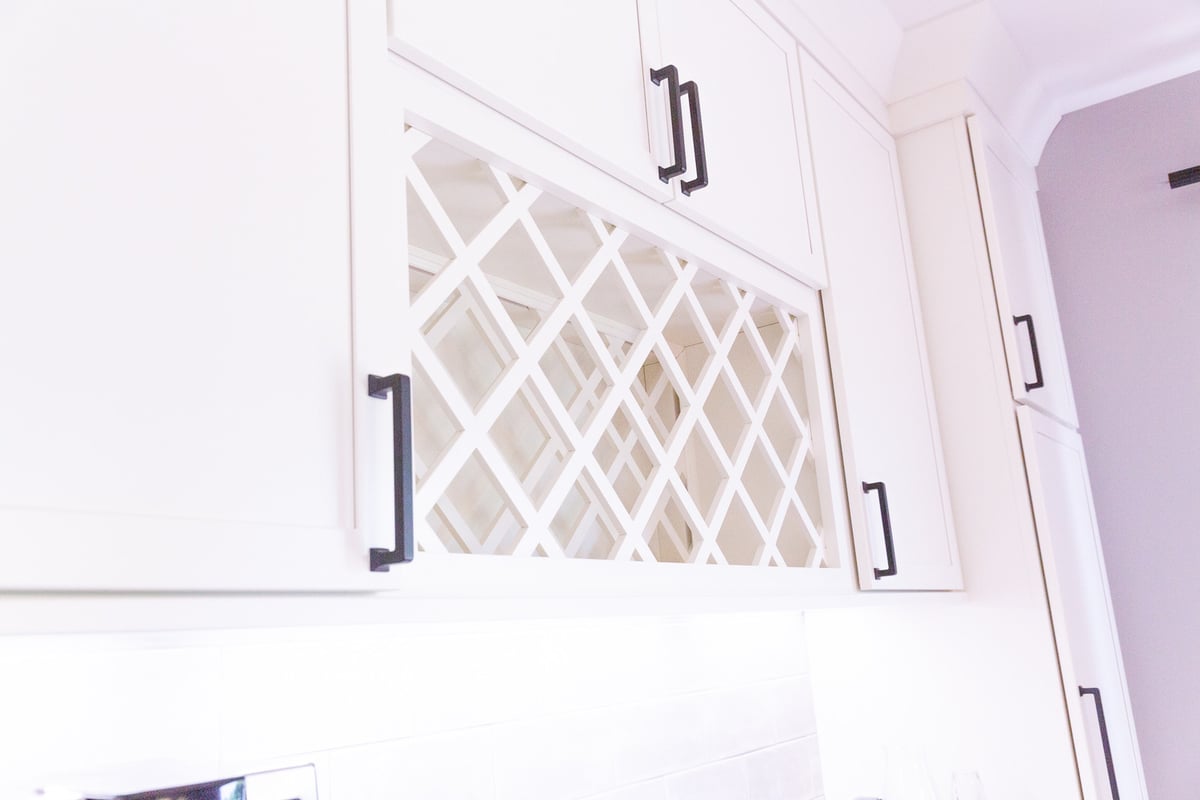 Stylish built-in wine storage cabinet by Cabinet Creations in Oakland County, MI