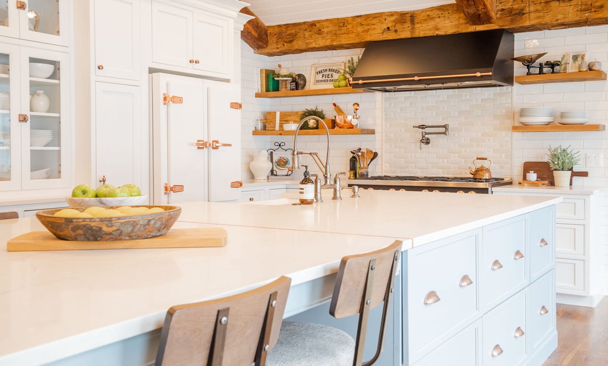 Elegant kitchen finishes in a custom build by Cabinet Creations in Waterford Township, Michigan