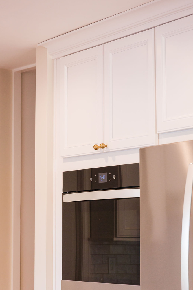 Waterford, MI kitchen remodel showcasing built-in oven in custom cabinetry by Cabinet Creations