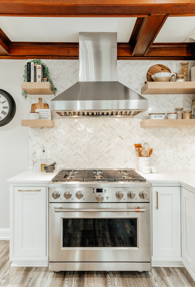 Modern kitchen design featuring premium stainless appliances by Cabinet Creations in Lake Orion, MI
